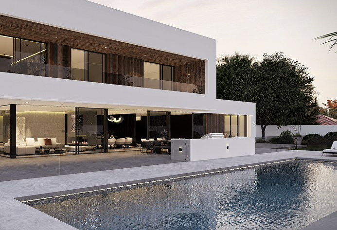 Architectural 3D render of Solace